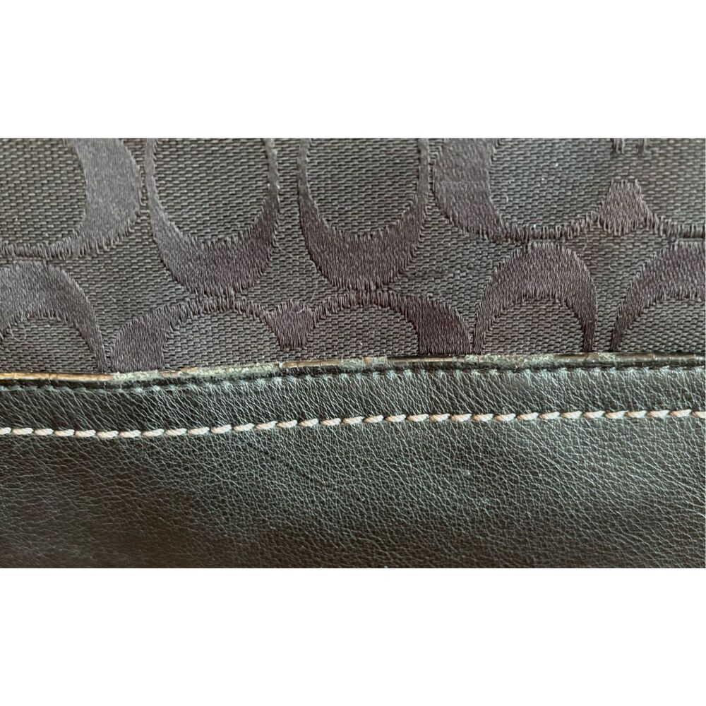 COACH - 🎉HP🎉 EUC Park Signature C Black Hobo/Leather Trim & Strap. BEAUTIFUL! - Picture 15 of 16